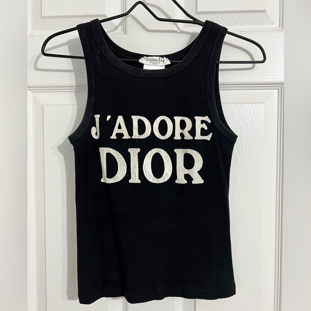 Vintage Dior Ribbed Tank